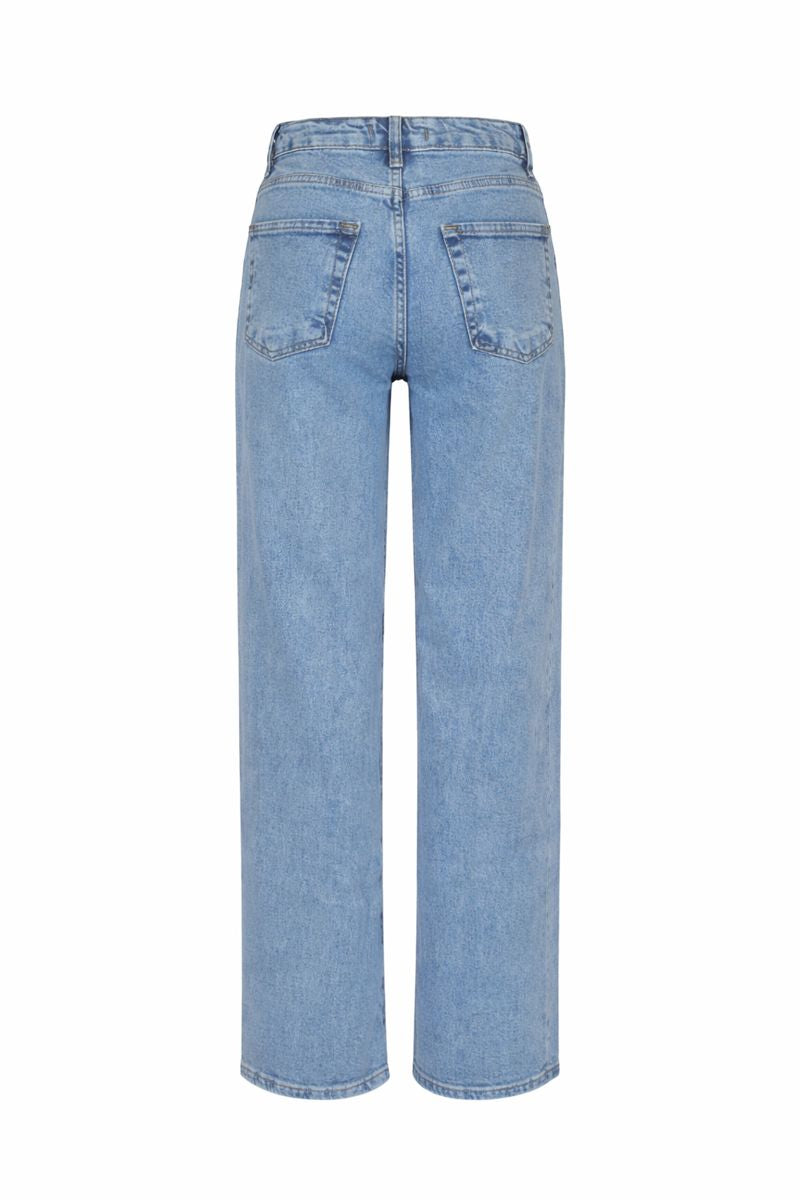 High-Waist Palazzo-Jeanshose