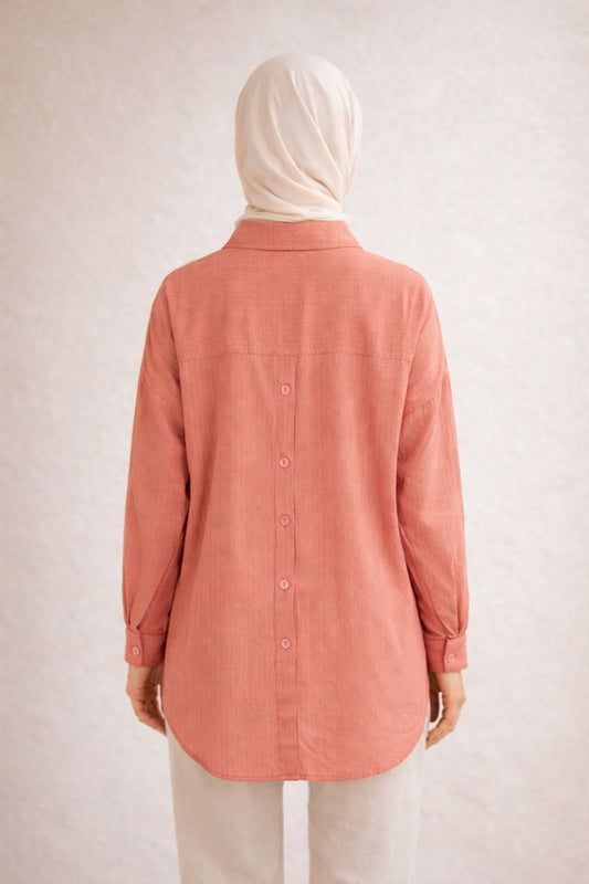 Button Back Bluse