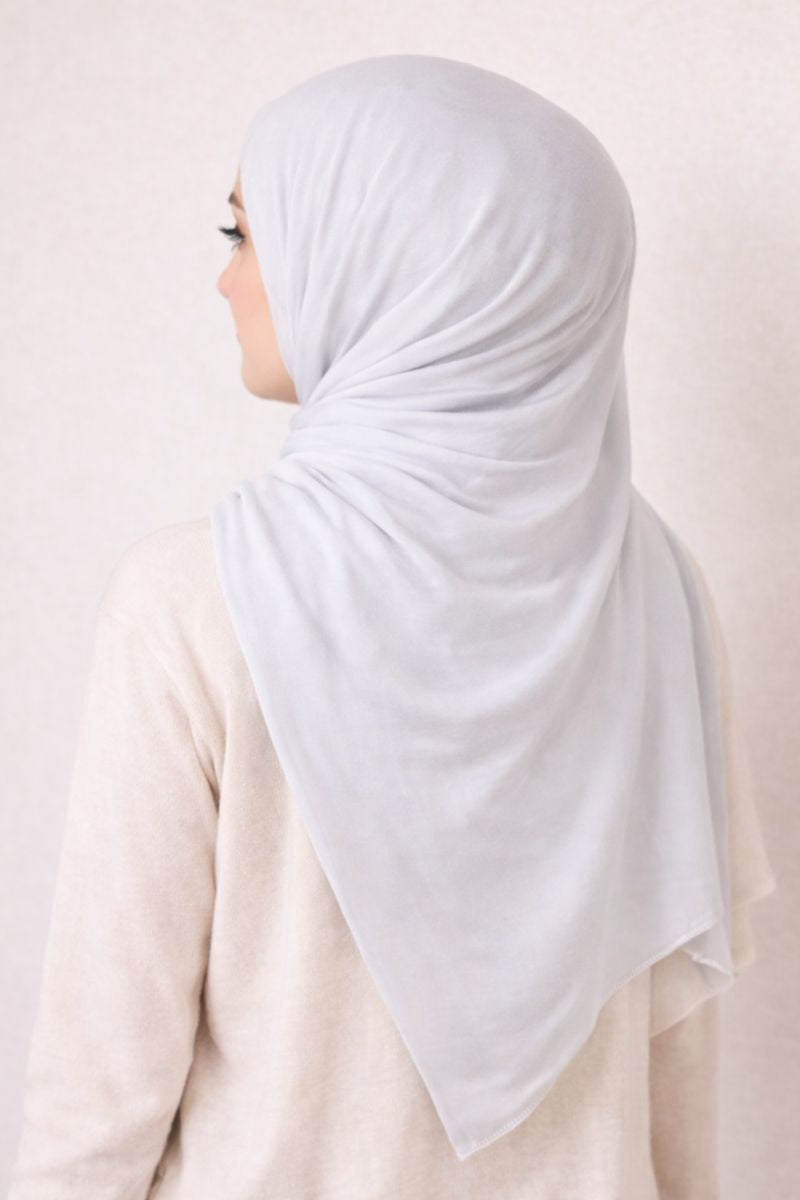 Hijab aus Krepp - Grau