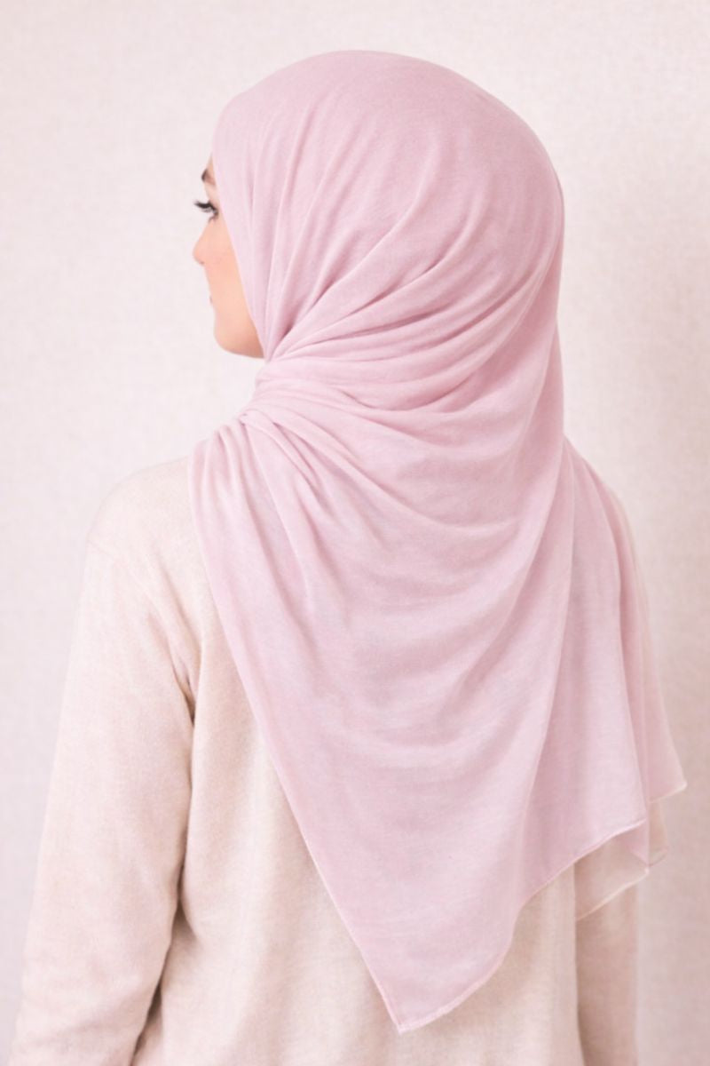 Hijab aus Krepp - Puder