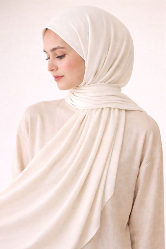 Jersey-Hijab - Offwhite