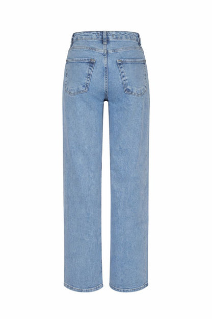 High-Waist Palazzo-Jeanshose