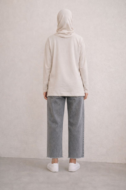 Lässige Jeans mit Cut-Leg