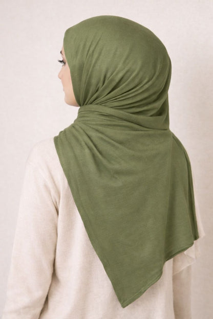 Hijab aus Krepp - Khaki