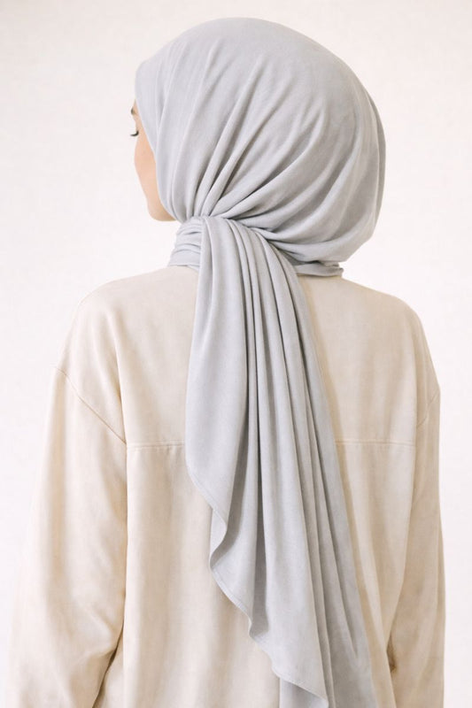 Jersey-Hijab - Steingrau