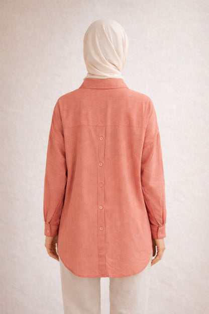 Button Back Bluse