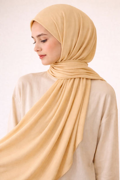 Jersey-Hijab - Beige