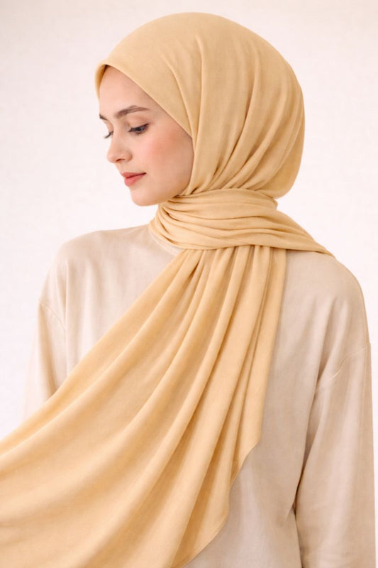 Jersey-Hijab - Beige